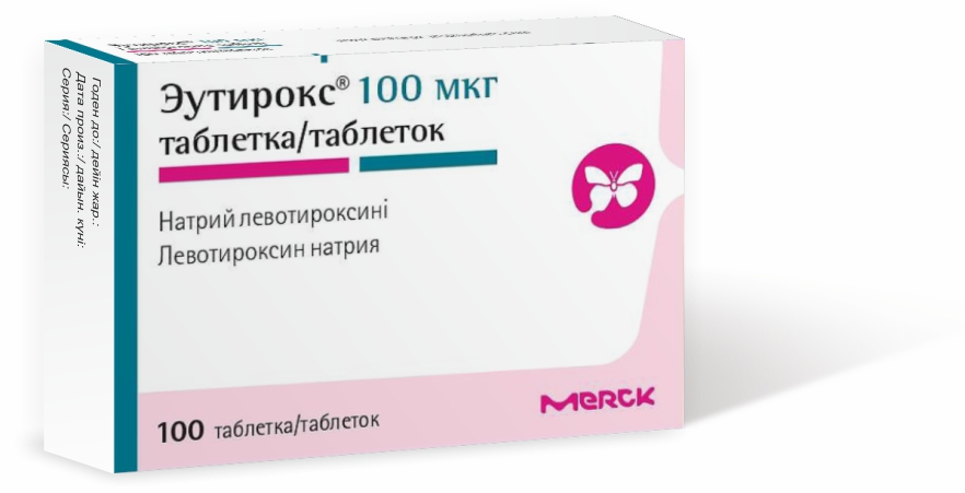 Эутирокс таблеткалар 100 мкг № 100