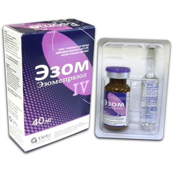 Эзом IV порошок для раствора для инфузий 40 мг № 1