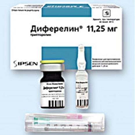 Диферелин лиофилизат для раствора для инъекций 11,25 мг № 1
