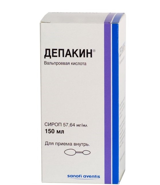 Депакин сироп 57,64 мг/ мл 150 мл