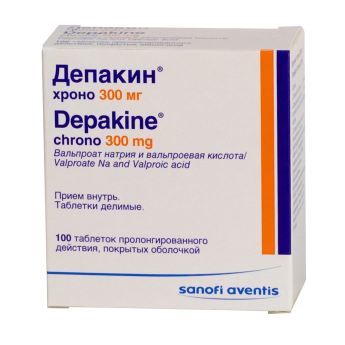 Депакин хроно таблетки 300 мг № 100