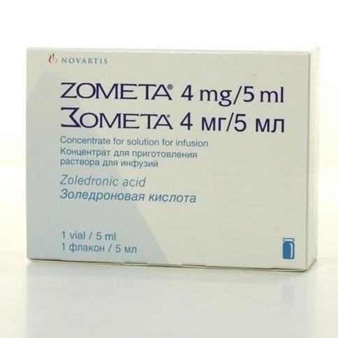 Зомета концентрат для инфузионного раствора 4 мг/5 мл № 1