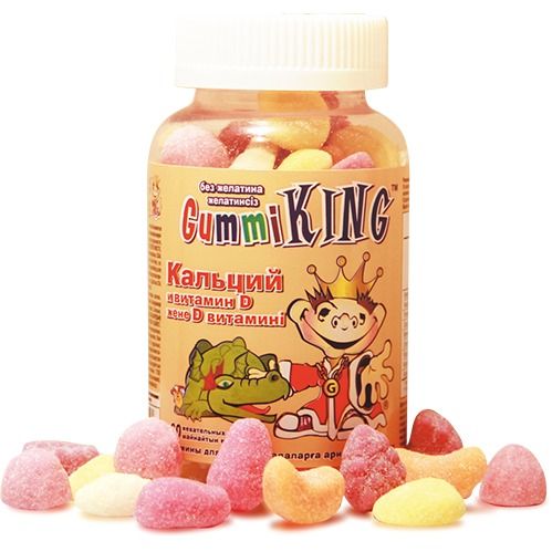 ГаммиКинг(GummiKing) кальций+витамин Д3 пастилки жевательные № 60