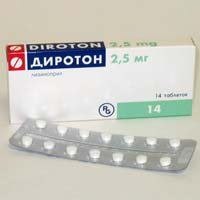 Диротон таблеткалар 10 мг № 14