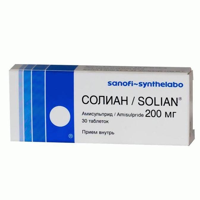 Солиан таблетки 200 мг № 30