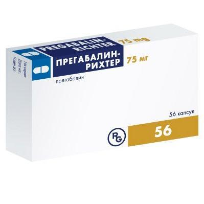 Прегабалин-Рихтер капсулалар 75 мг № 14