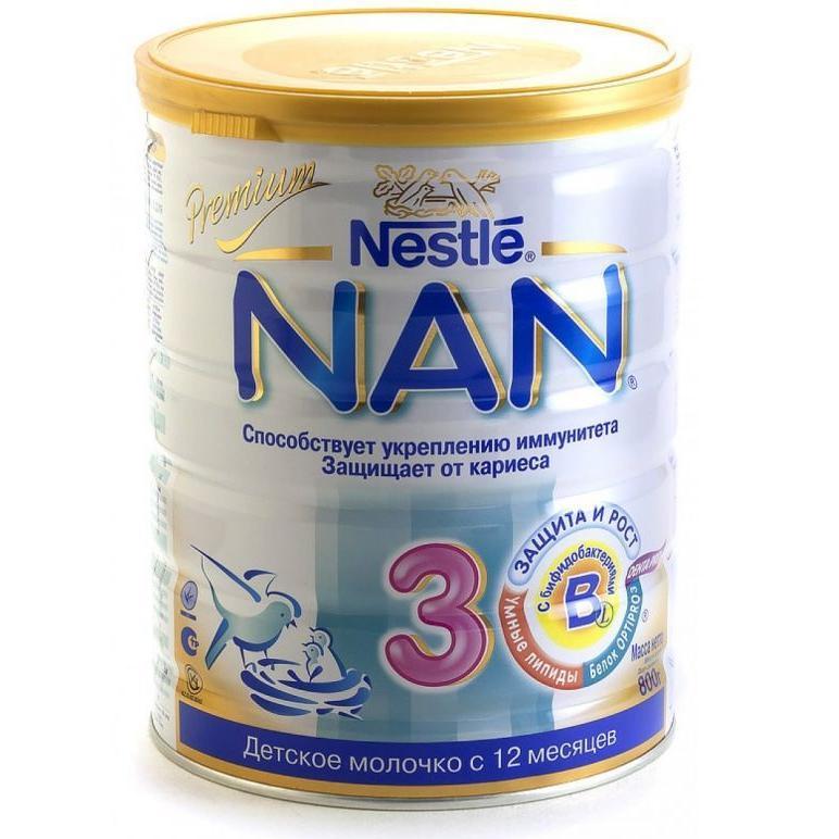 Молочная смесь Нан-3 800 гр