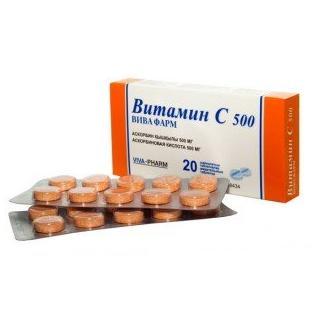 Витамин С Вива фарм таблетки жевательные 500 мг № 10