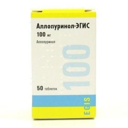 Аллопуринол таблеткалар 100 мг № 50