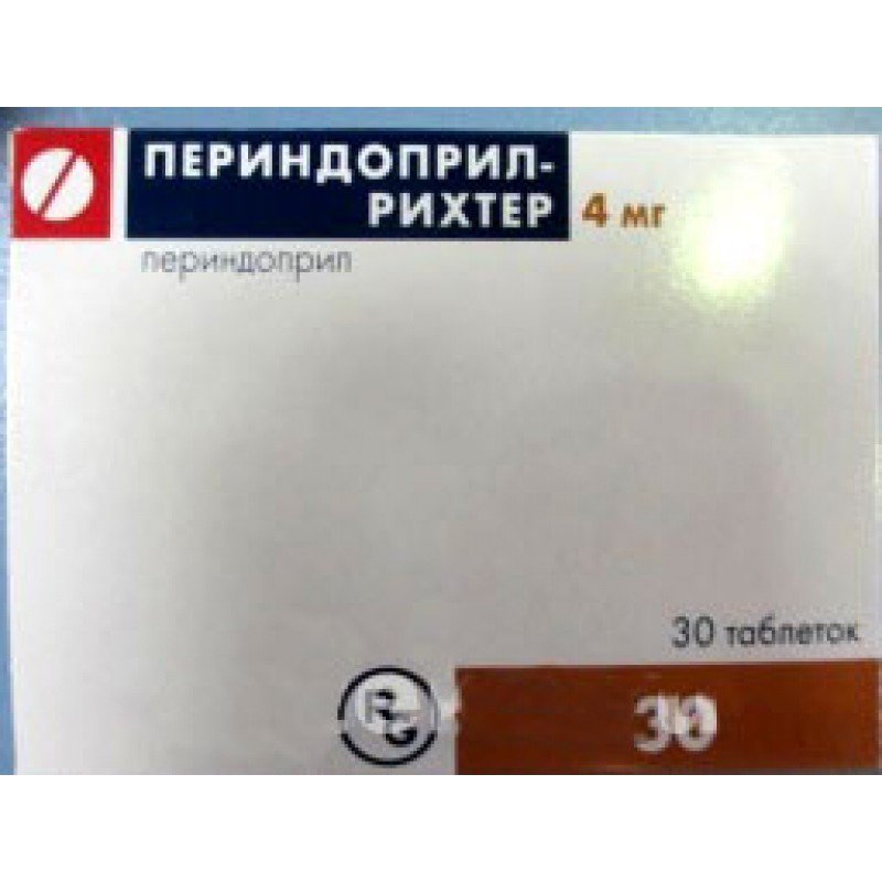 Амлодипин-Периндоприл-Рихтер таблеткалар 5 мг/4 мг № 30