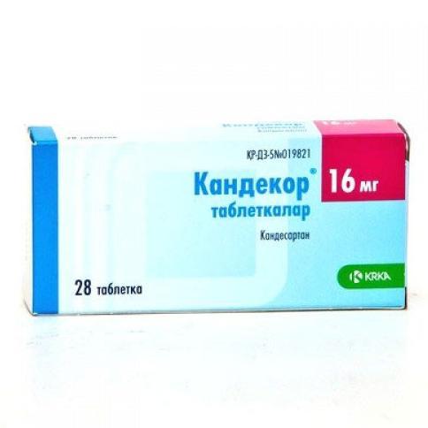 Кандекор таблеткалар 16 мг № 28