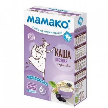 Мамако каша на козьем молоке Овсяная с черносливом 200 гр