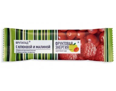 Батончик фруктовый Фрутилад клюква-малина 30 гр