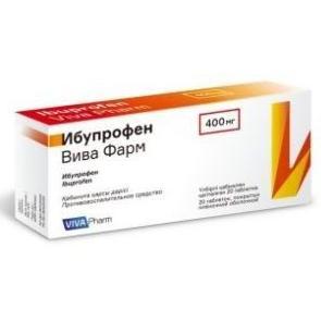 Ибупрофен Вива фарм таблетки 400 мг № 20