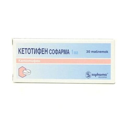 Кетотифен таблеткалар 1 мг № 30