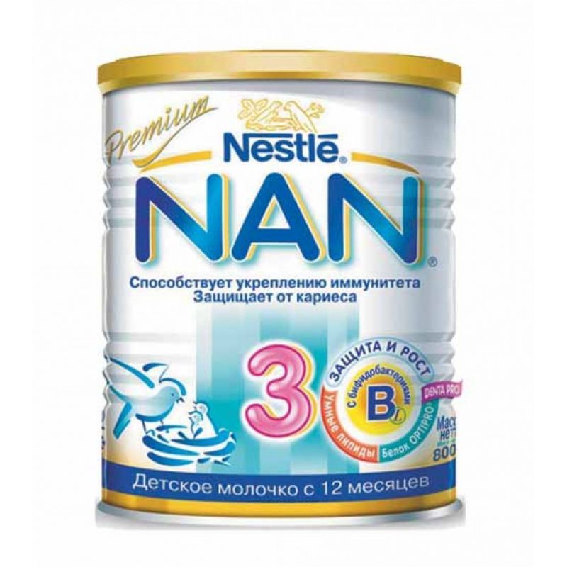 Молочная смесь Нан-3 Пребио 400 гр