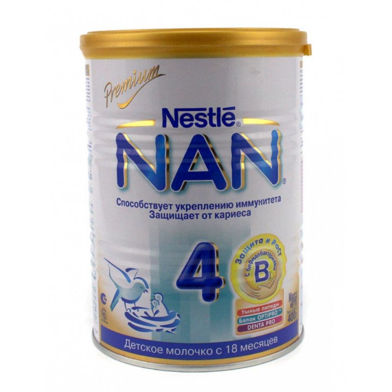 Молочная смесь Нан-4 Пребио 400 гр