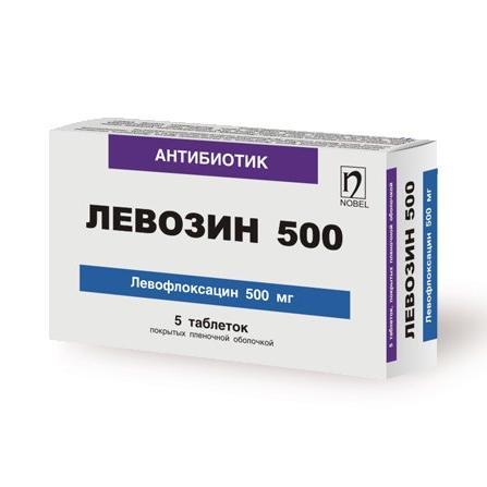 Левозин таблеткалар 500 мг № 5