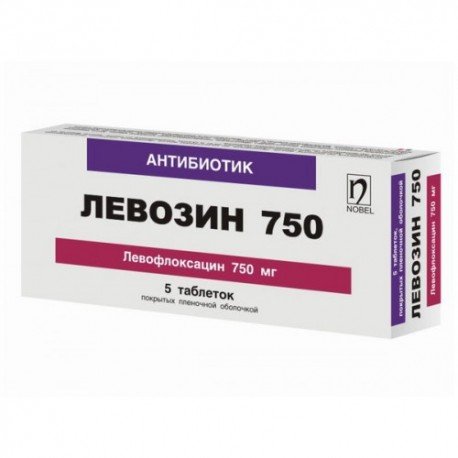 Левозин таблеткалар 750 мг № 5