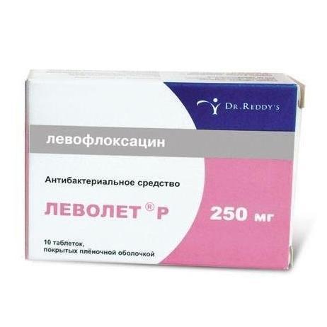 Леволет таблеткалар 250 мг № 10