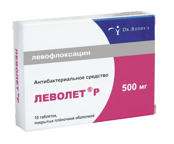 Леволет таблеткалар 500 мг № 10