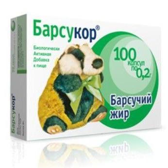 Барсукор барсучий жир капсулы № 100