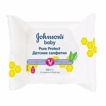 Джонсонс (Johnsons) салфетки влажные антибактериальные № 25