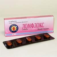 Ломфлокс таблеткалар 400 мг № 5