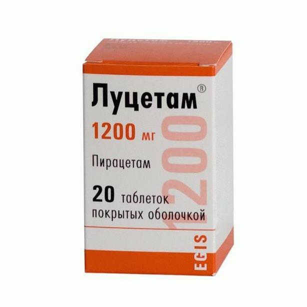 Купить Луцетам таблетки 1200 мг № 20  цена в аптеках (42) | I-teka