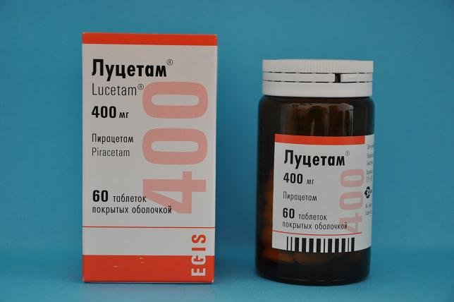 Луцетам таблеткалар 400 мг № 60