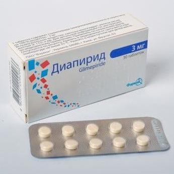 Диапирид таблетки 3 мг № 30
