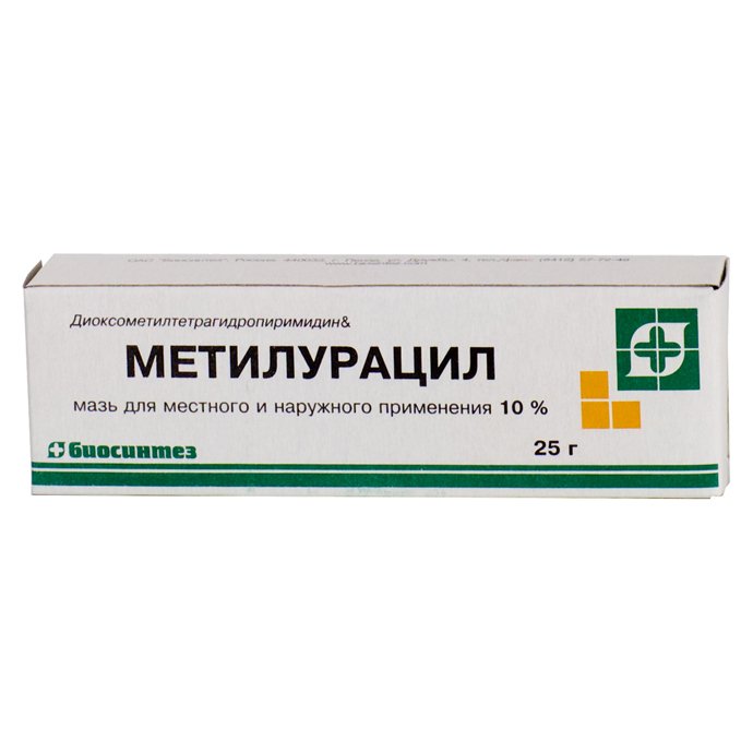 Метилурацил жақпа 10% 25 гр