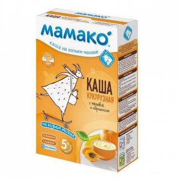 Мамако каша на козьем молоке кукурузная с тыквой и абрикосом 200 гр