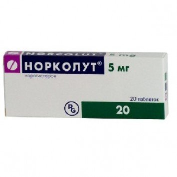 Норколут таблеткалар 5 мг № 20