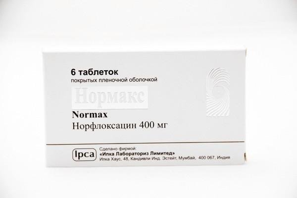 Нормакс таблетки 400 мг № 6