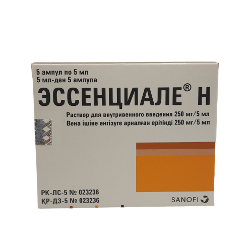 Эссенциале Н инъекцияға арналған ерітінді 250 мг/5 мл № 5