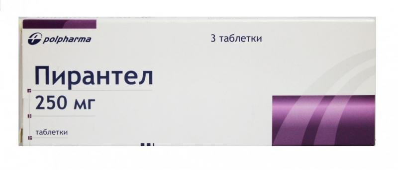 Пирантел таблетки 250 мг № 3