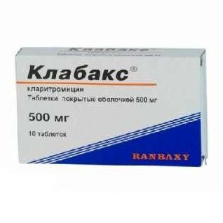 Клабакс таблеткалар 500 мг № 10