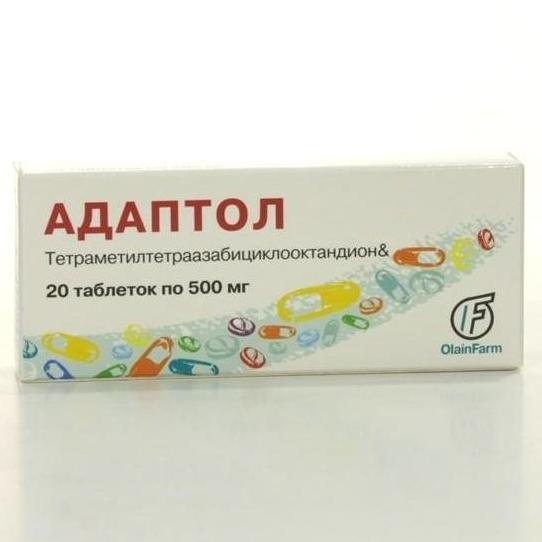 Адаптол таблетки 500 мг № 20