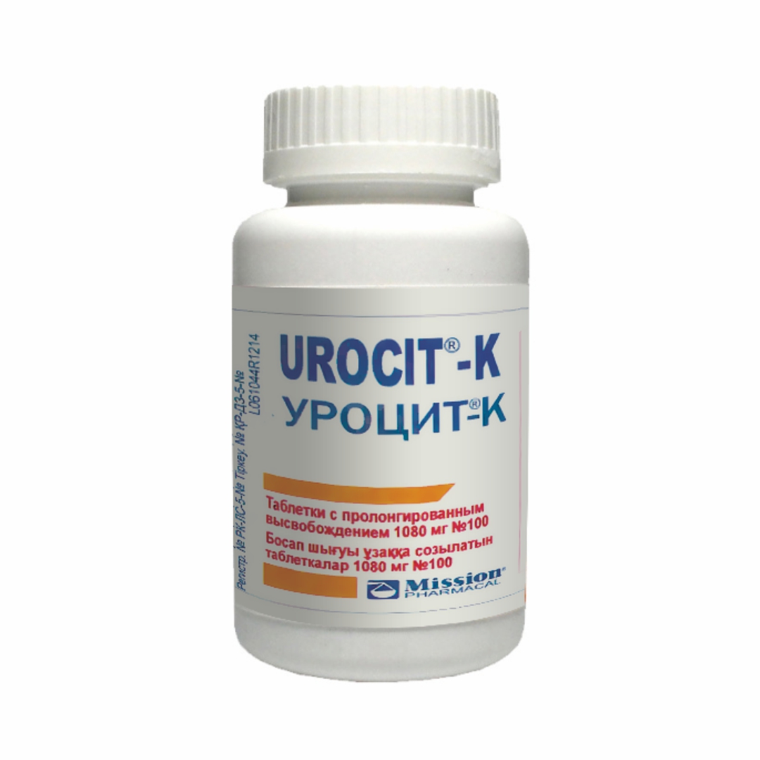 Уроцит-К таблеткалар 1080 мг № 100