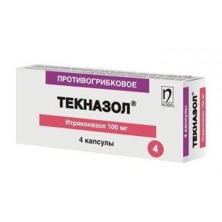 Текназол капсулы 100 мг № 4