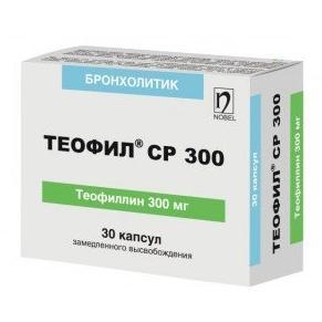 Теофил СР капсулалар 300 мг № 30