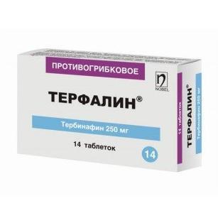 Терфалин таблеткалар 250 мг № 14