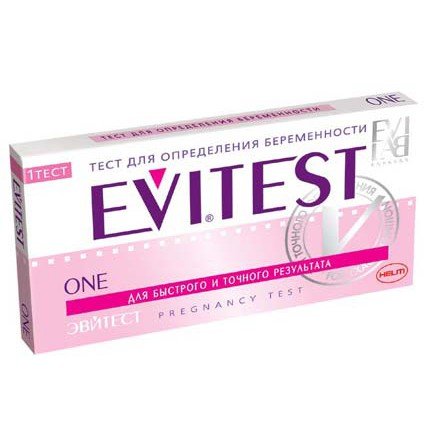 Тест для определения беременности Evitest One, 1 тест-полоска