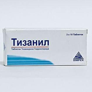 Тизанил таблеткалар 4 мг № 30