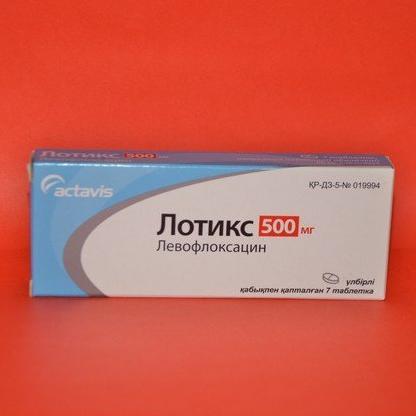 Левофлоксацин-Тева таблеткалар 500 мг № 7