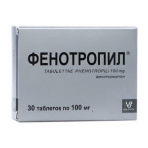 Фенотропил таблеткалар 100 мг № 30