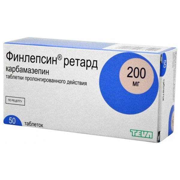 Финлепсин Ретард таблеткалар 200 мг № 50