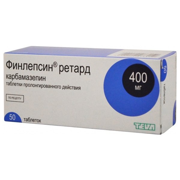 Финлепсин Ретард таблетки 400 мг № 50
