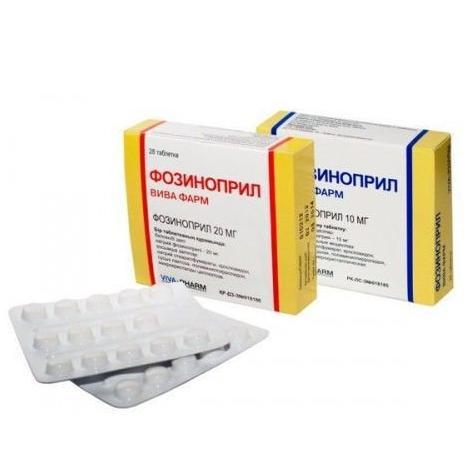 Фозиноприл Вива фарм таблетки 20 мг № 28
